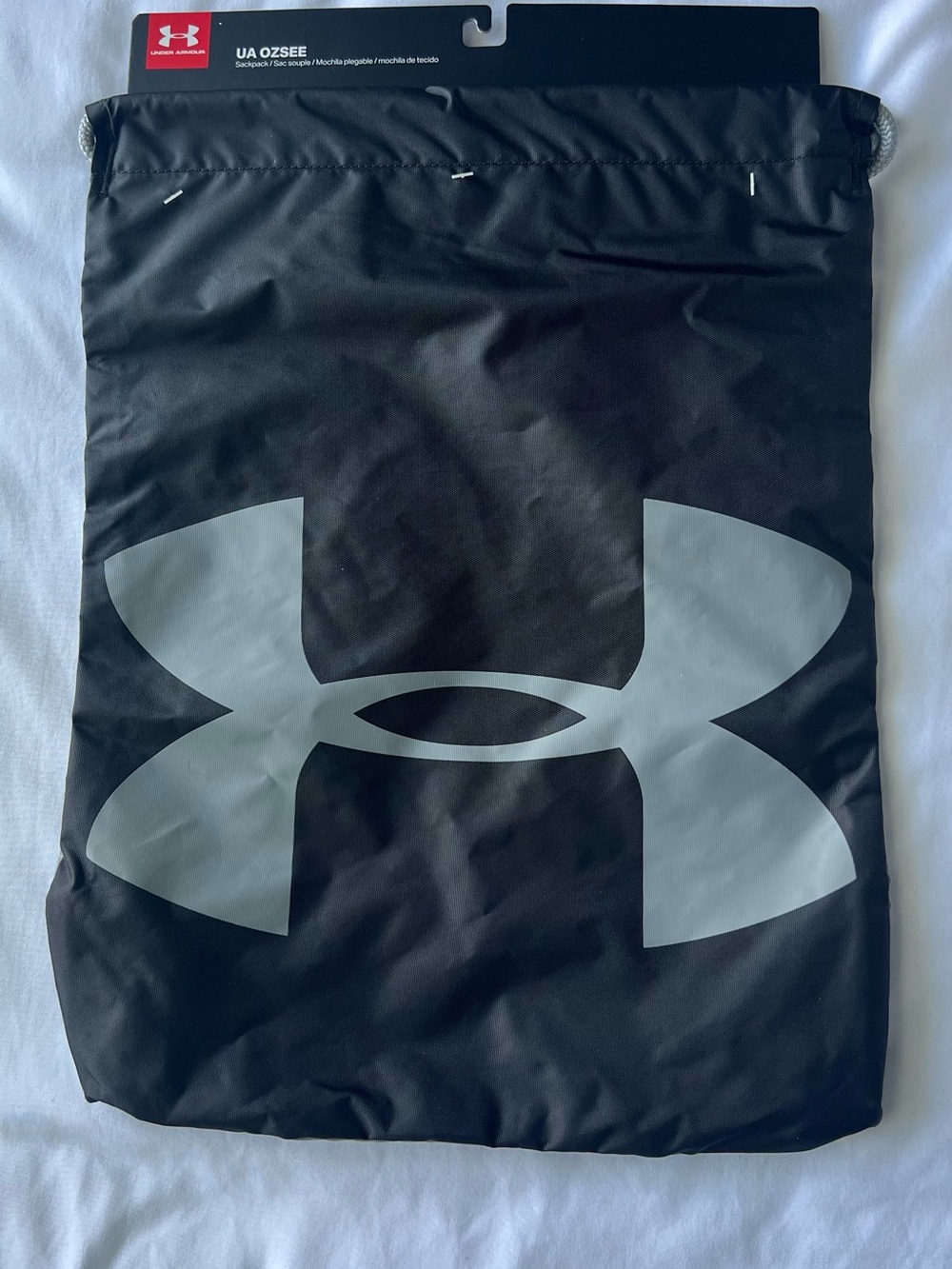 NWT Under Armour Black Drawstring Gear Sack